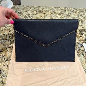 Rebecca Minkoff Leo Clutch Navy Blue